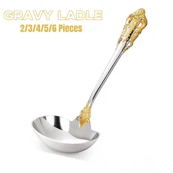 2/3/4/5/6 pieces 6.29 inch mini gravy sauce ladle for mixing and stirring Cereal Sauce Gravy Condiment non cooking soup ladle