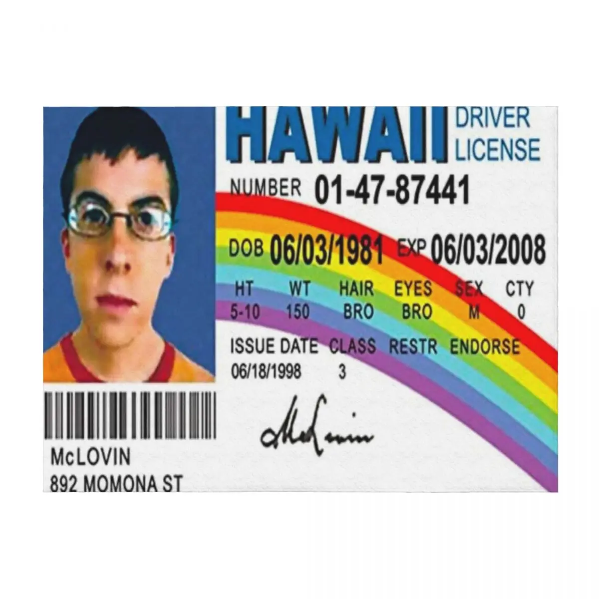 

Mclovin Throw Blanket Heavy christmas decoration Plush valentine gift ideas Blankets