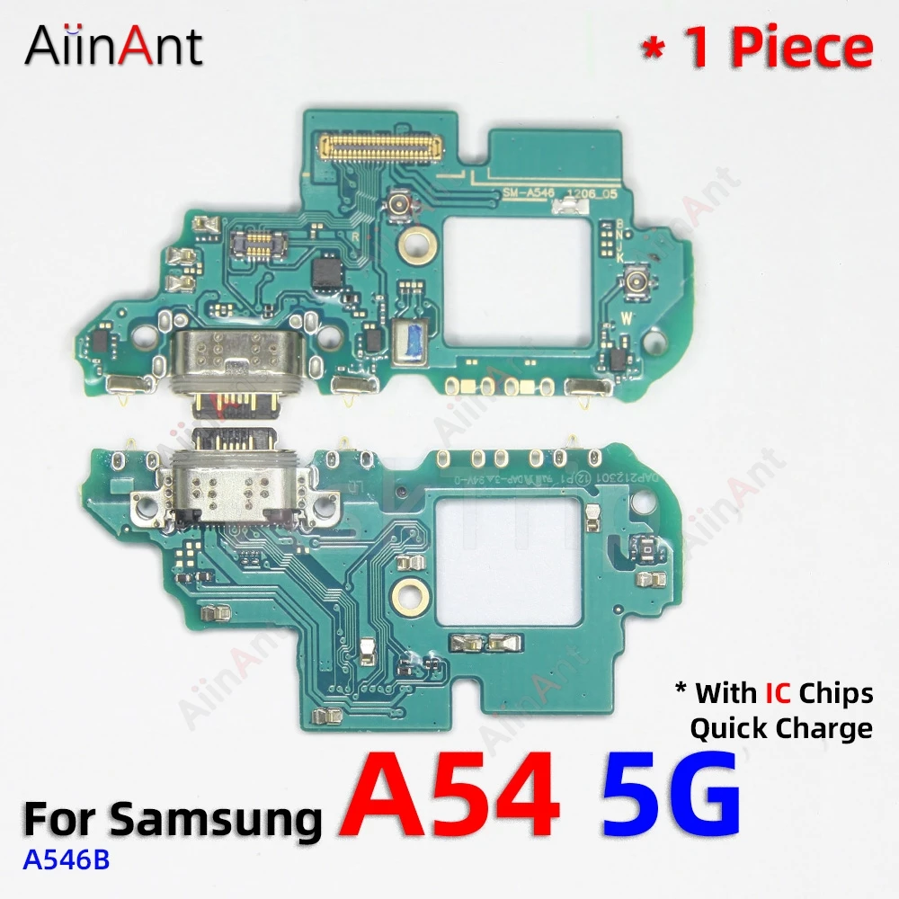 Dock USB Charger Fast Charging Port Connector Board Flex Cable For Samsung Galaxy A50 A50S A51 A52 A52s A53 A54 A55 4G 5G