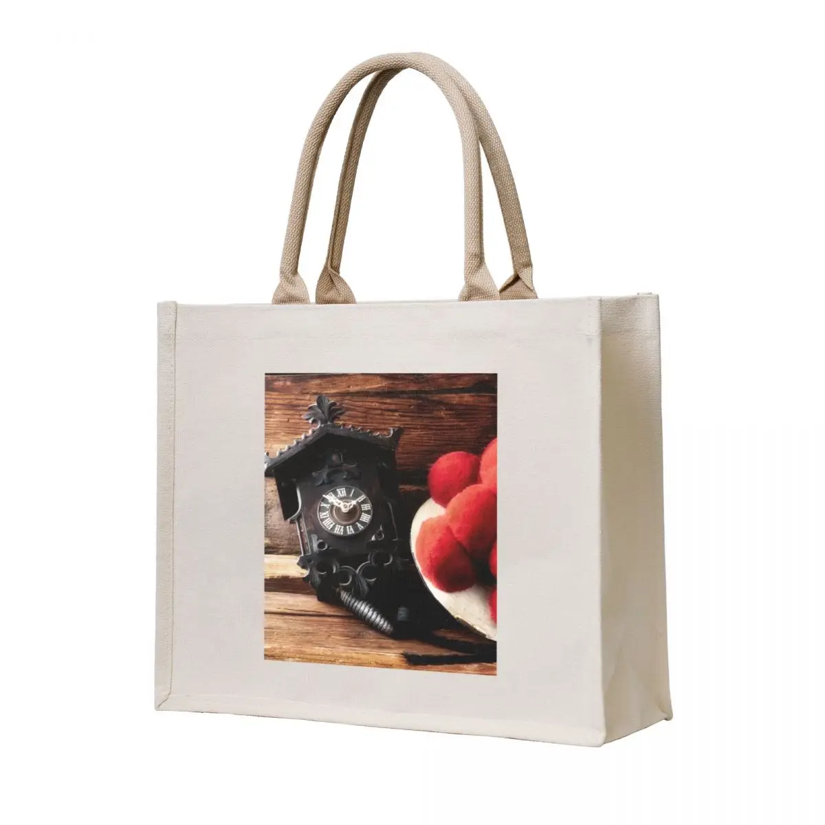 

Cuckoo clock with Bollenhut Tote Bag Eco bag shoping bag Lady Woman shopper