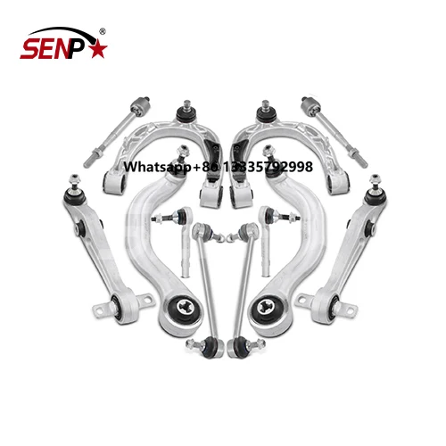 

SENP Auto Suspension Parts 12x Front Control Arm W/ Ball Joint Sway Bar Link Tie Rod End for Tesla3 17-19 104434100D