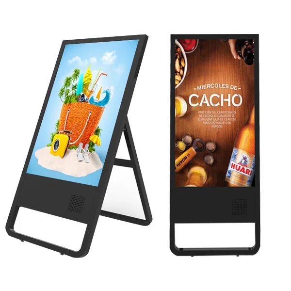 43 Inch Fold Ultra Slim Digital Signage for Menu Board Commercial Poster Kiosk Folding Display