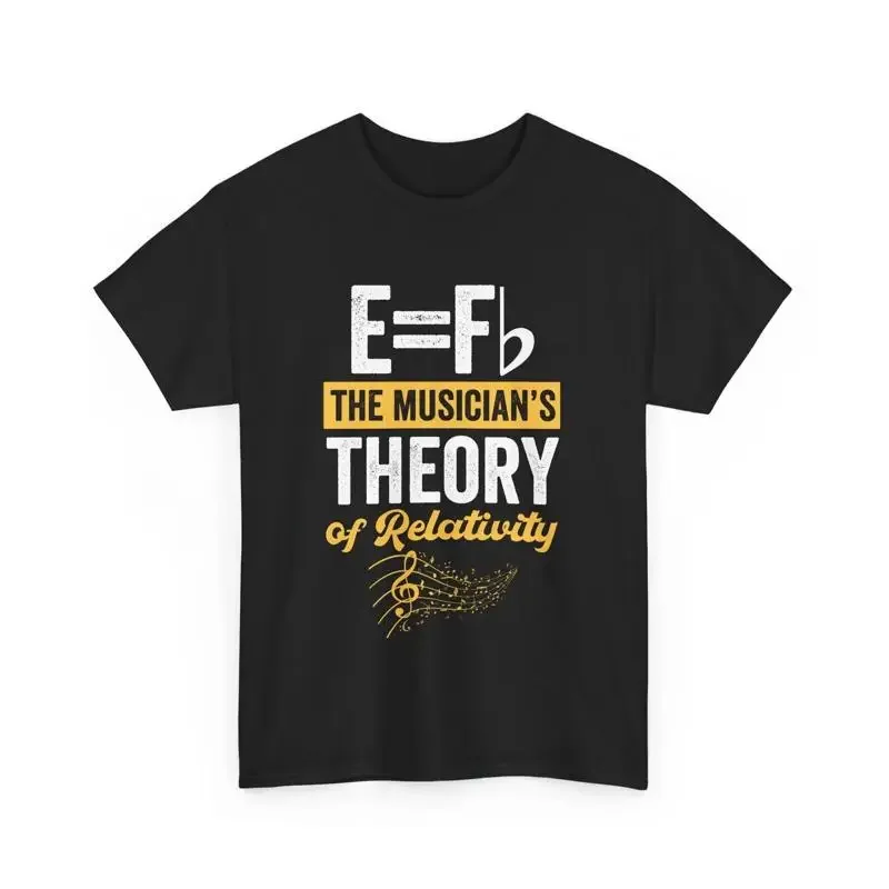 T-shirt pour les amoureux de la musique, note musicale, théorie de la relativité du musicien