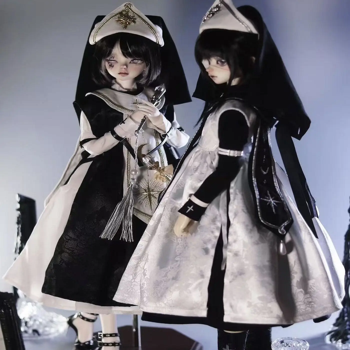 ชุดเสื้อผ้าตุ๊กตา 1/4 ใหม่ สำหรับตุ๊กตา BJD ขนาด 45 ซม. ชุดกระโปรง ของเล่นเด็กผู้หญิง แต่งตัวเล่นบ้าน แฟชั่น ของขวัญ อุปกรณ์เสริมตุ๊กตา (ไม่รวมตุ๊กตา)