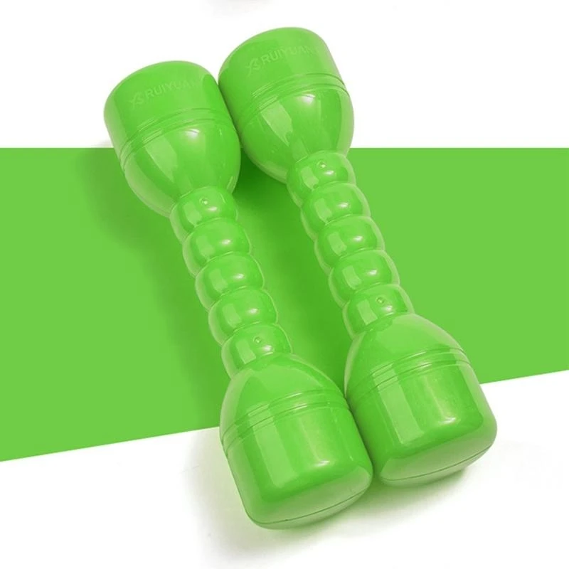 u13f الصغار للعب عداء دامبل يدوية 2pcs البلاستيك اللياقة البدنية الأوزان الرياضية الرياضة الرياضة التمرينات قوة