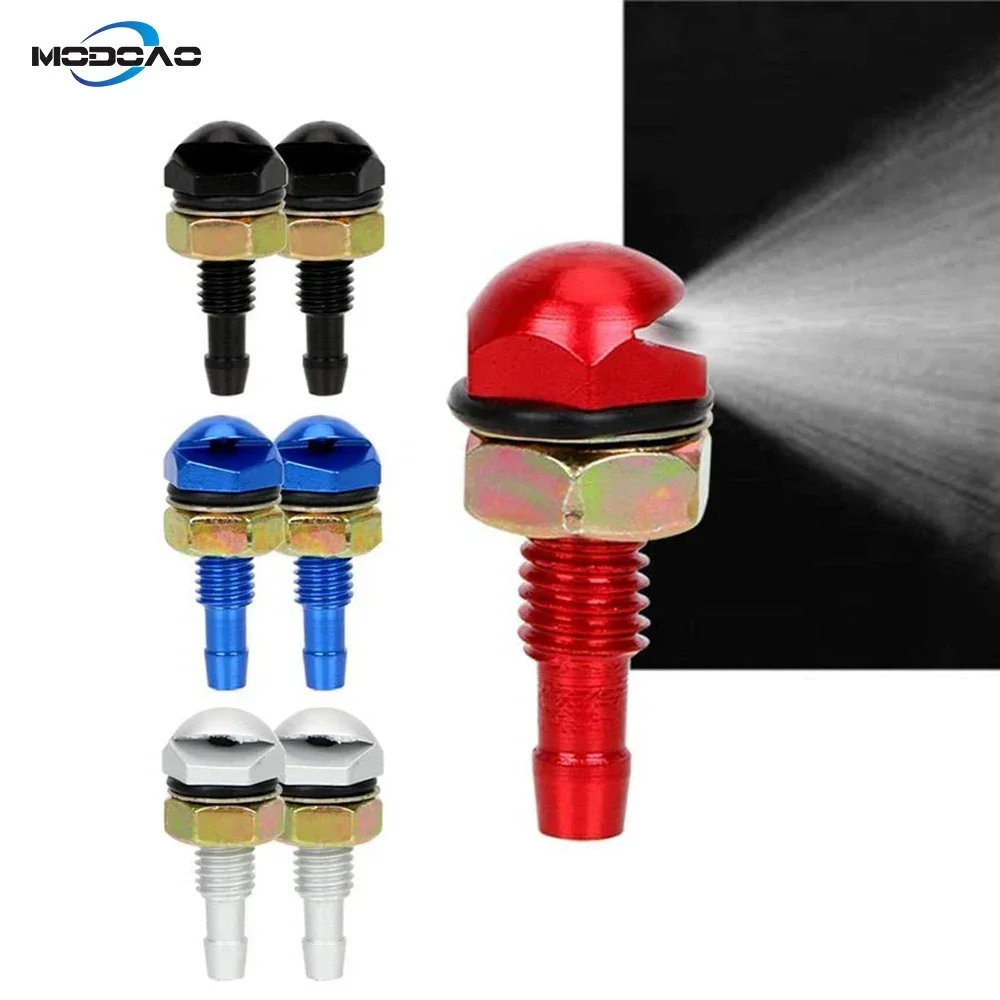 

2Pcs/Set Fan-Shaped Car Cleaning Universal Washer Bonnet Front Windshield Water SprayerAuto Wiper Kit Auto Wiper Jet Nozzle