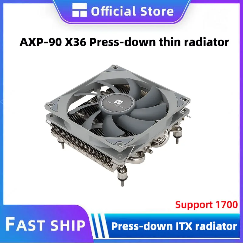 Thermalright AXP90-X36 CPU Cooler 36mm Thin 4 Heat Pipe Desktop Push Down Cooling for Intel 115X AMD AM4