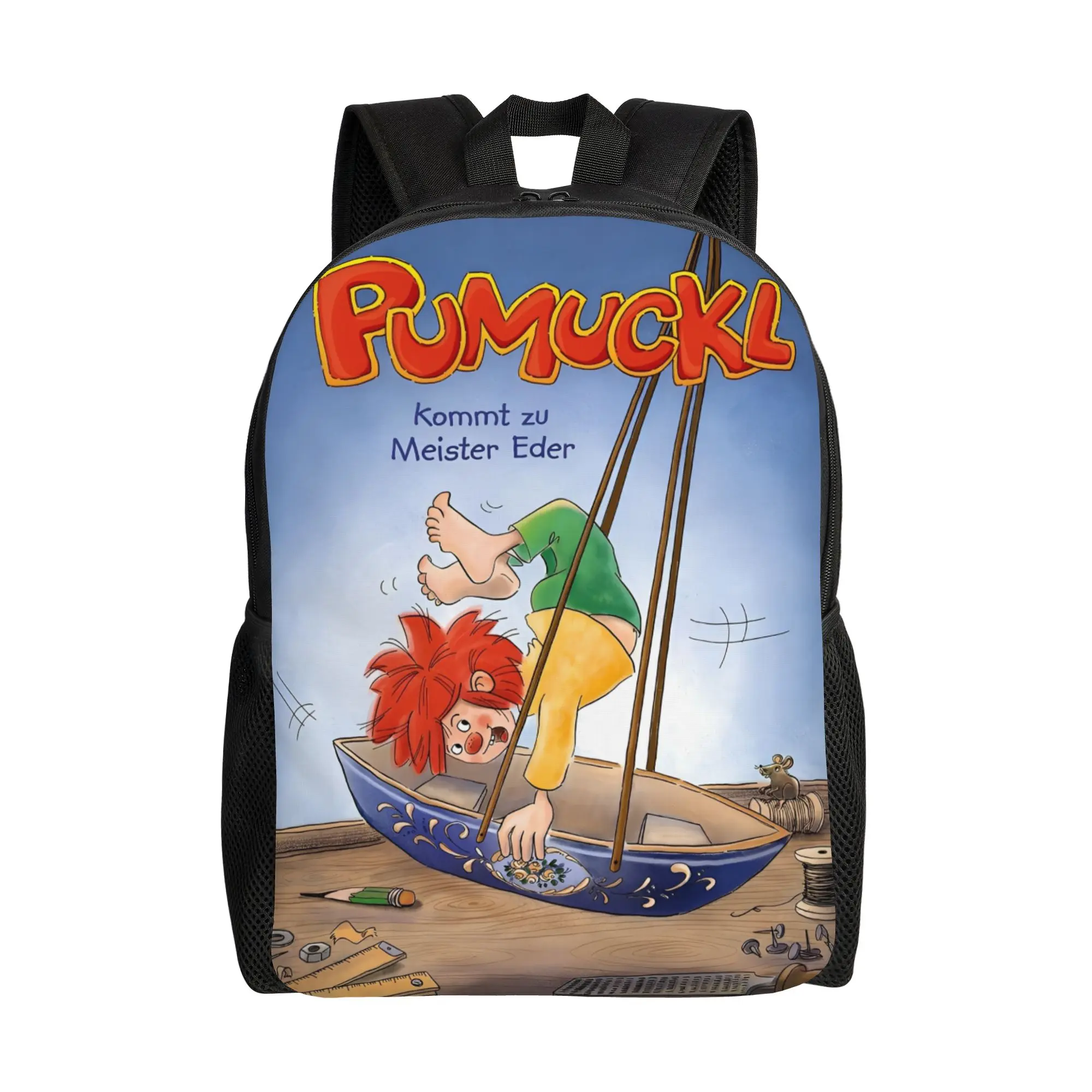 

Модный рюкзак Pumuckl Cute Elf Fairy Story, легкий студенческий рюкзак для работы, аниме-рюкзак с мультяшным принтом для мужчин и женщин, холщовые сумки для колледжа