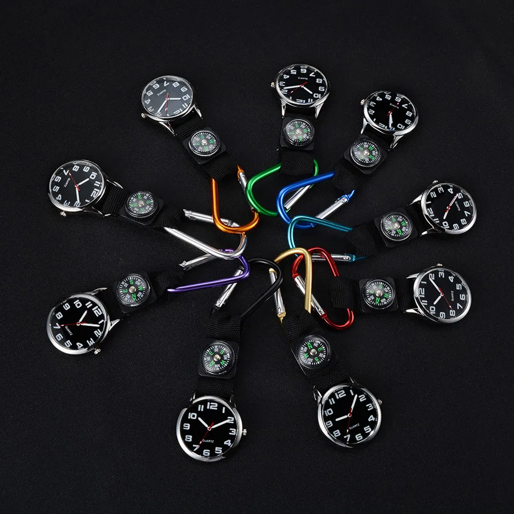 

1Pcs Simple Nurse Pocket Watch Hanging Watch for Hospital Workers Portable Brooch Style Functional Fashion Gift Black