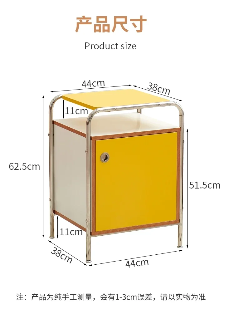 Inside Bedside Table Modern Minimalist Apartment Storage Living Room Side Cabinet Household Decor Stylish Nightstand image 5