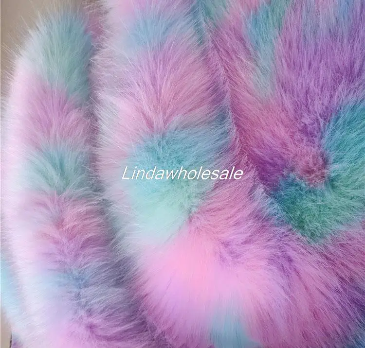 Colorful Faux Fur Fabric,High-end clothing luggage materials,felt cloth.