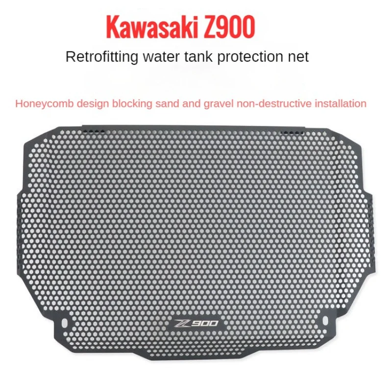 

For Kawasaki Z900 17-23 Aluminum Honeycomb Radiator Grille Guard Mesh Motorcycle Cooling Protector Accessories