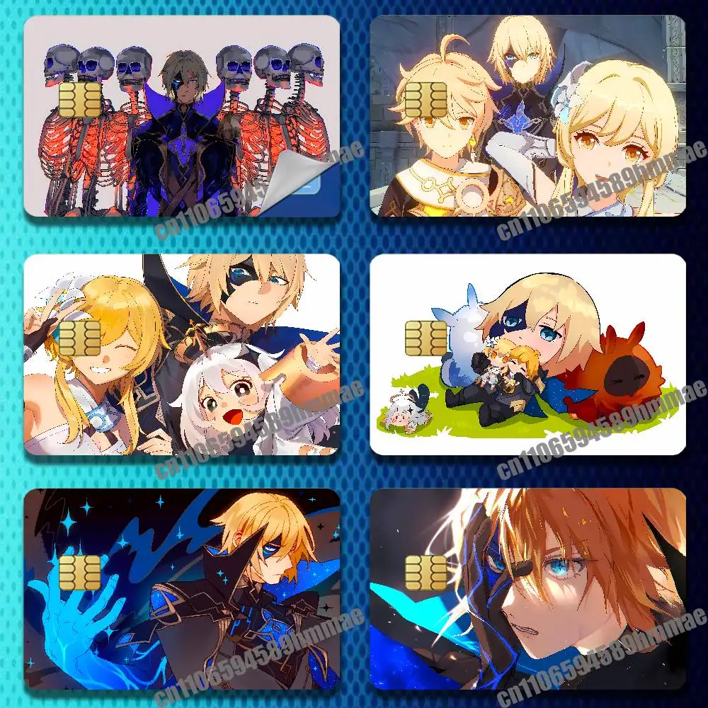 

For Dainsleif Genshin Impact Sticker Paper Skin ID Bank Credit Film Self-adhesive Card Cover Decoration