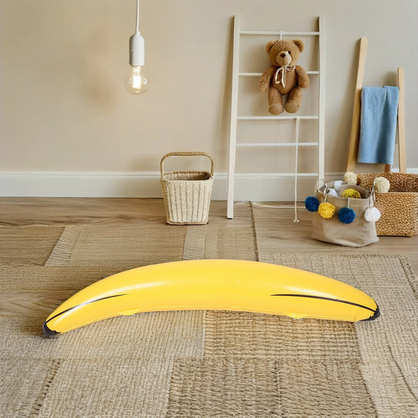 1pcs 145Cm Giant Inflatable Banana Blow Up Fruit For Pool Party Decoration Birthday Bananas Photo Booth Props Carnival Banana