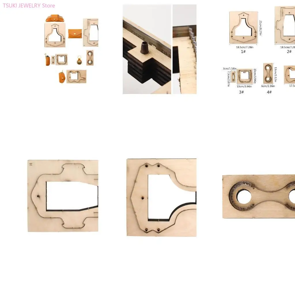 62KE Leatherworking Essential Cutting Die Template for Craftsmen and DIY Enthusiasts