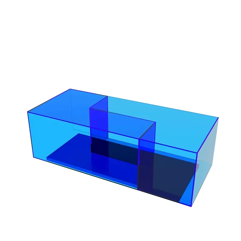 Tea table, living room, negotiating coffee table, creative square small apartment acrylic storage coffee table