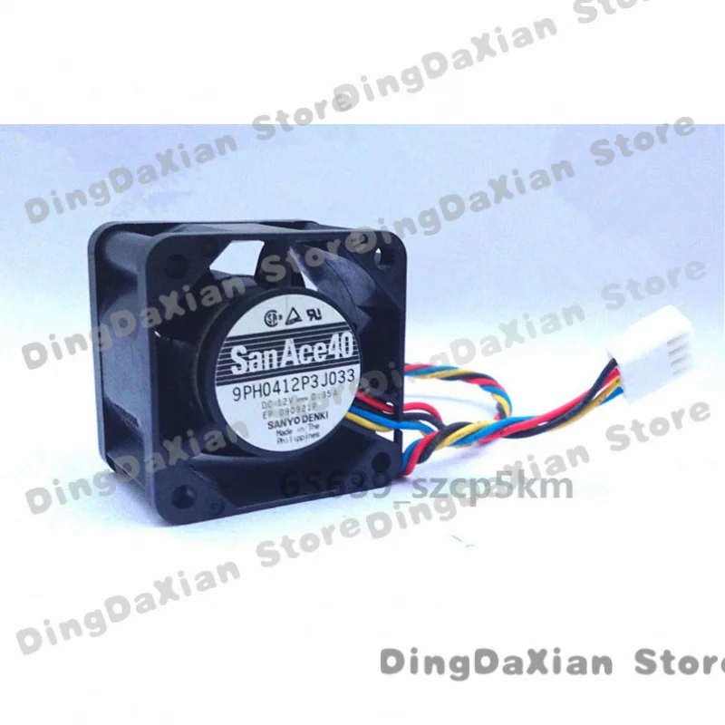 D 1PCS For Supermicro Sanyo Denki San Ace 40 9PH0412P3J033 | 40×40×28mm New 4-Pin 1U Server Axial Fan