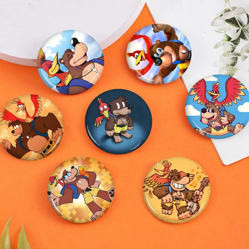 B-Banjo-Kazooie Whimsical-Nostalgic Anime Brooches Cute Cartoon  Badge Jacket Jeans Lapel Pin Gift Accessorie