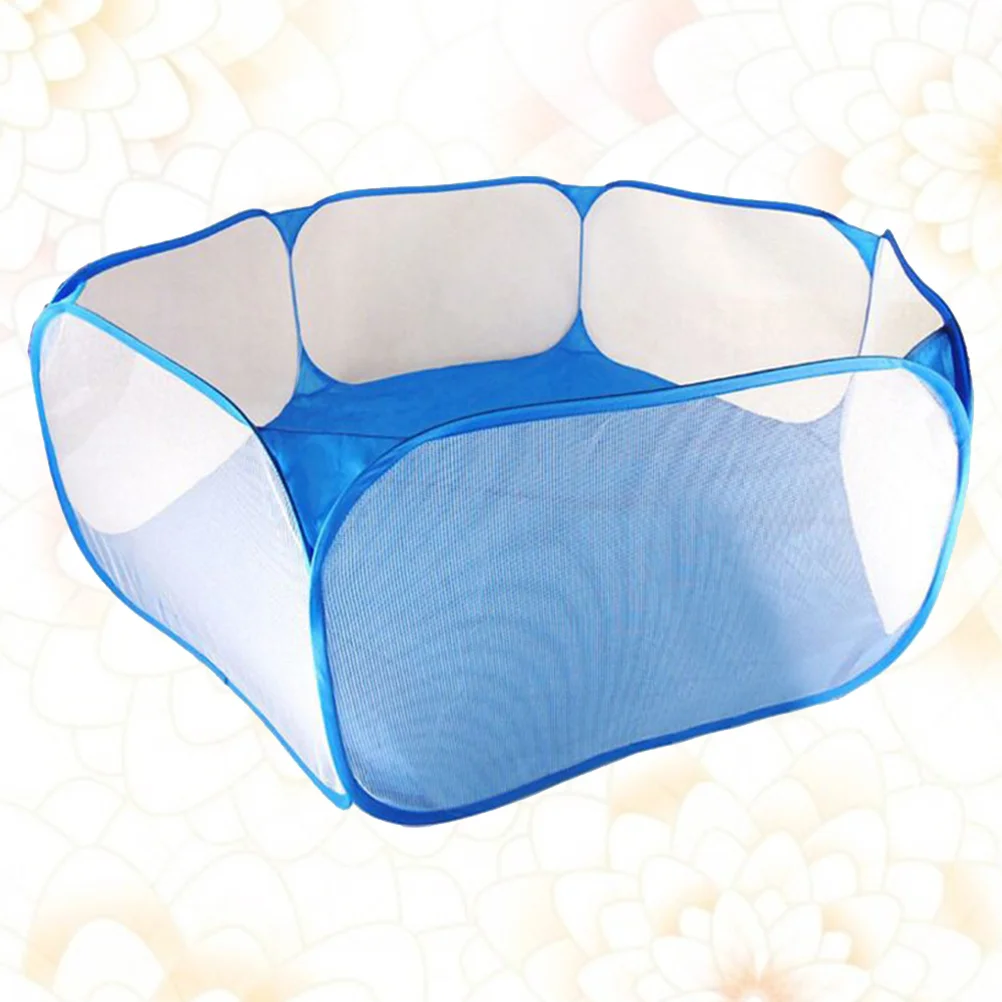 1pc Playpen Ball Pool Net Foldable Ball Pool Tent Ocean Balls Fence Ball Pit Playpen (Blue) ocean ball tent