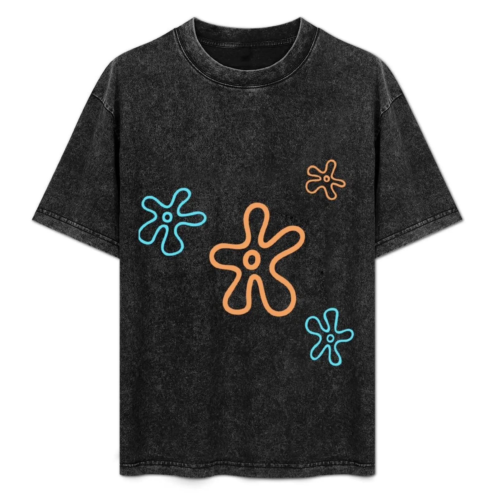 

Tangerine Sea Flowers T-Shirt anime t shirts plus sizes plus size clothes graphic shirts t shirts for men cotton