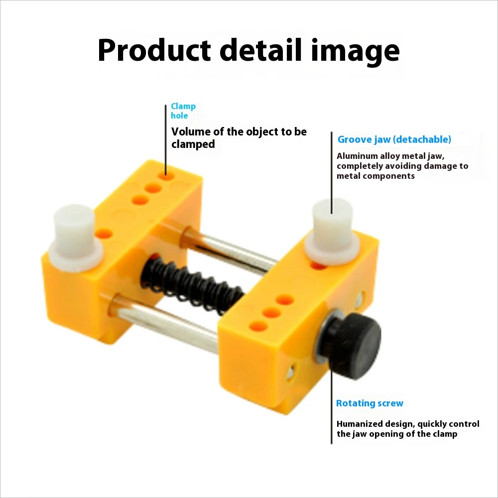 DIY Model Building Tool Vise Tool Holder For Assembly Model Making Tools DIY Accessories Yellow Black