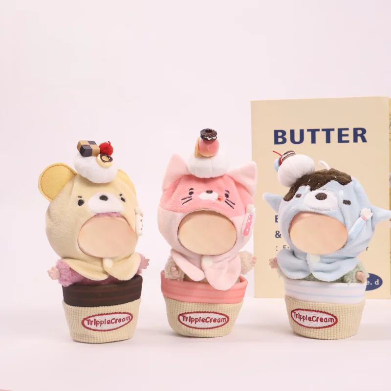 First and second generation vinyl blind boxes, 17cm doll clothes, animal summer ice cream-shaped clothes, cute sets