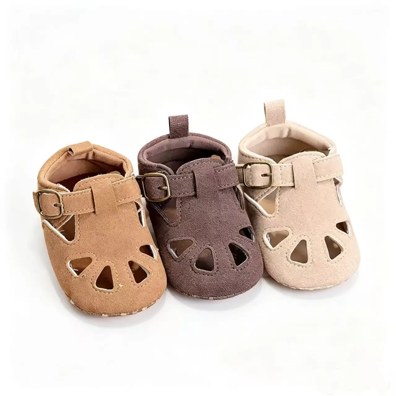 Baby Sandals 0-1 Years Old, Summer Soft-Soled Breathable Closed-Toe Anti-Collision Toddler Shoes for Boys and Girls, Pre-Walking Shoes