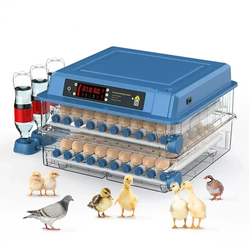 110V 220 V Power Plug Automatic Egg Incubator for Eggs Brooder Dual Duct Warm Air Internal Circulatio Intelligent Egg Incubation