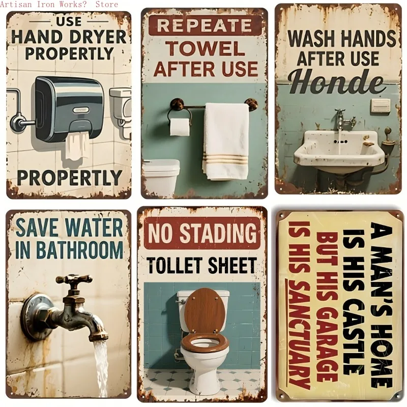 6Pcs Funny Metal Ti…