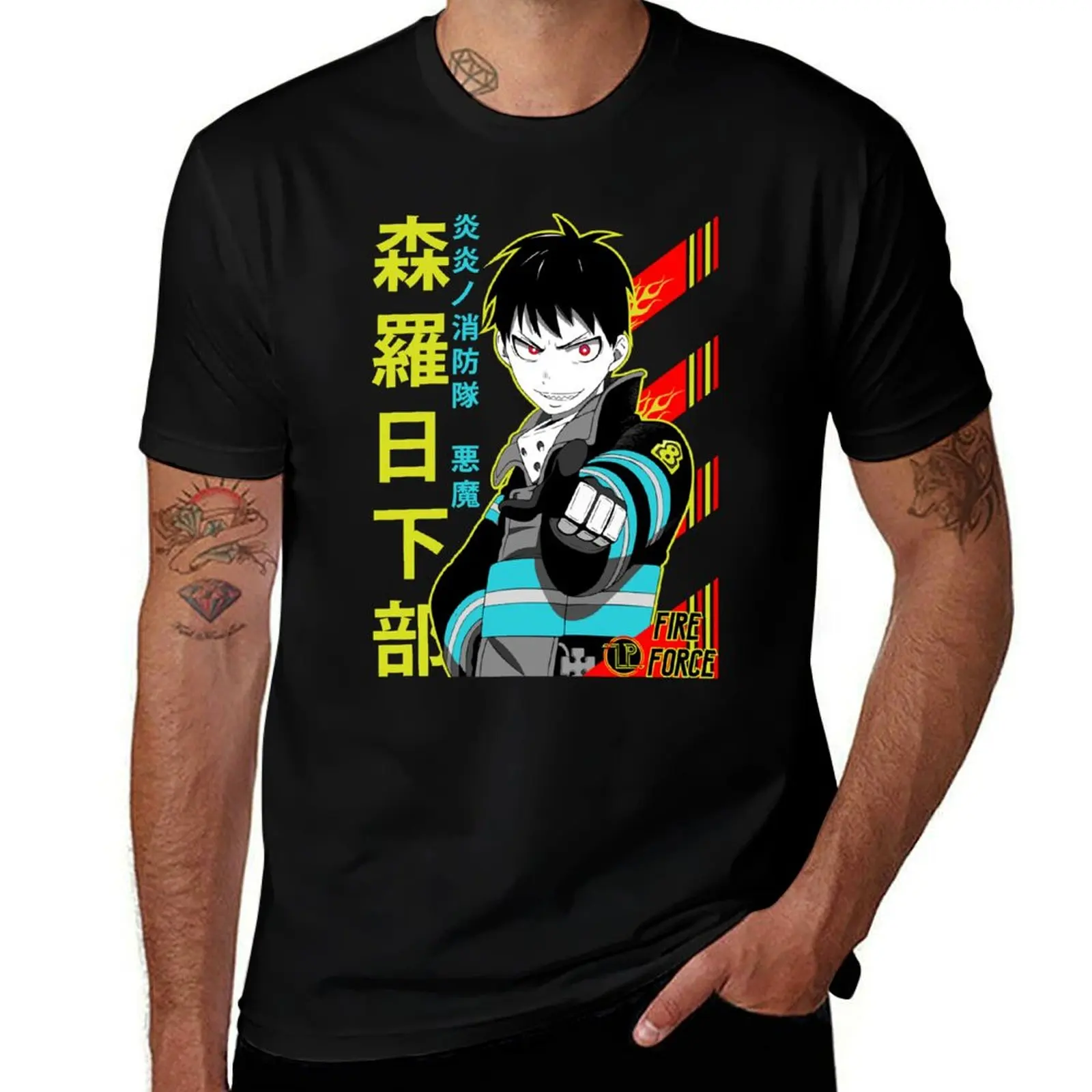 Shinra Kusakabe F.F. T-Shirt Basic Plain Tee for Spring and Summer T-Shirt