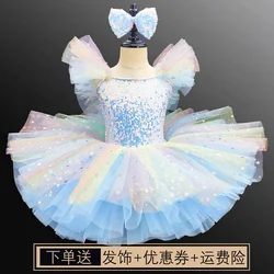 Ballet Skirts White Professional Ballet Tutu Pancake Tutu Girls Children Swan Dance Costume Ballerina Party Dress Adult Women