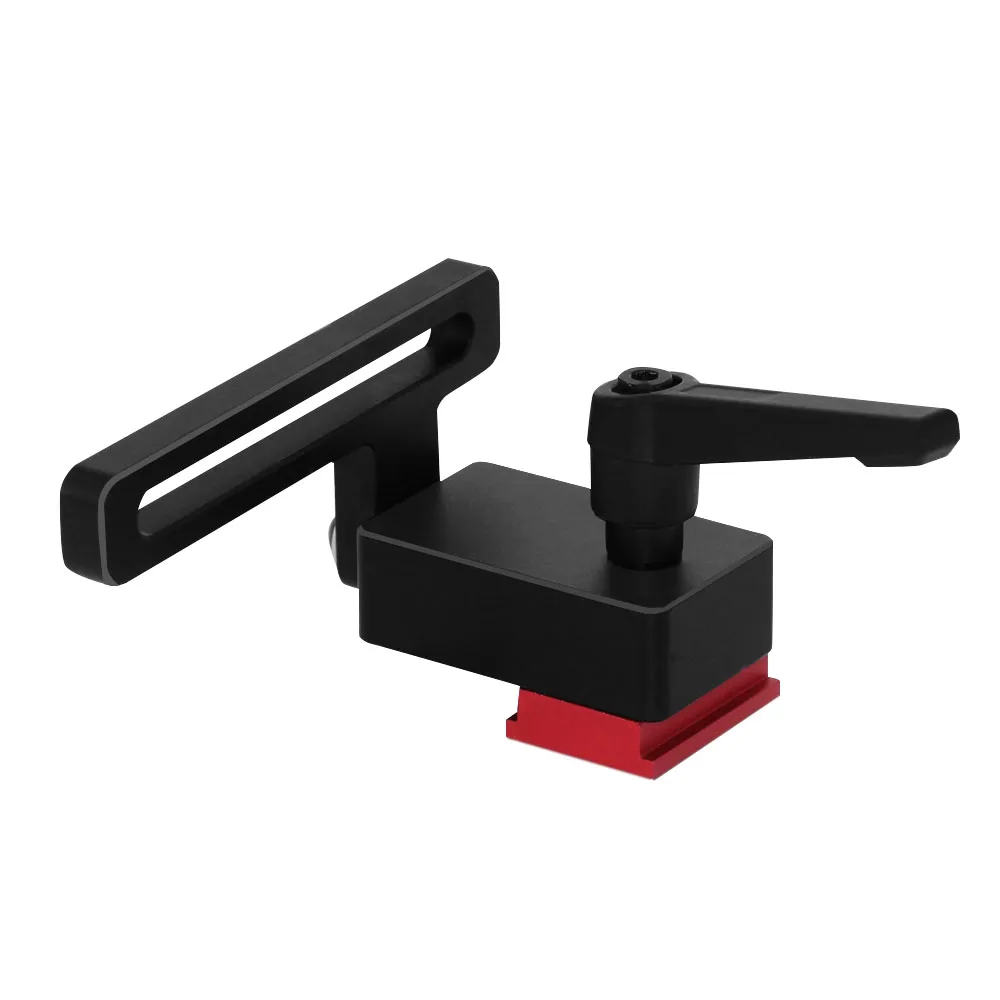 Tope De Ranura Deslizante De Aleación Aluminio - Para Guías T Y Ranuras, Carpintería, Color Negro O Rojo