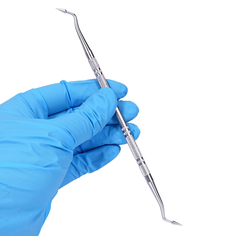 Dental Filler Spatula Stainless Steel Resin Composite Filling Tool Instrument Double Ends Ball Tip Plugger