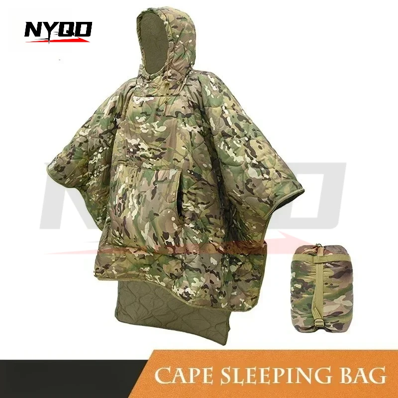 

Camo Blanket Waterproof Insulation Poncho Winter Warm Liner for Outdoor Camping Hiking Hunting Survival Emergency Sleeping Bag