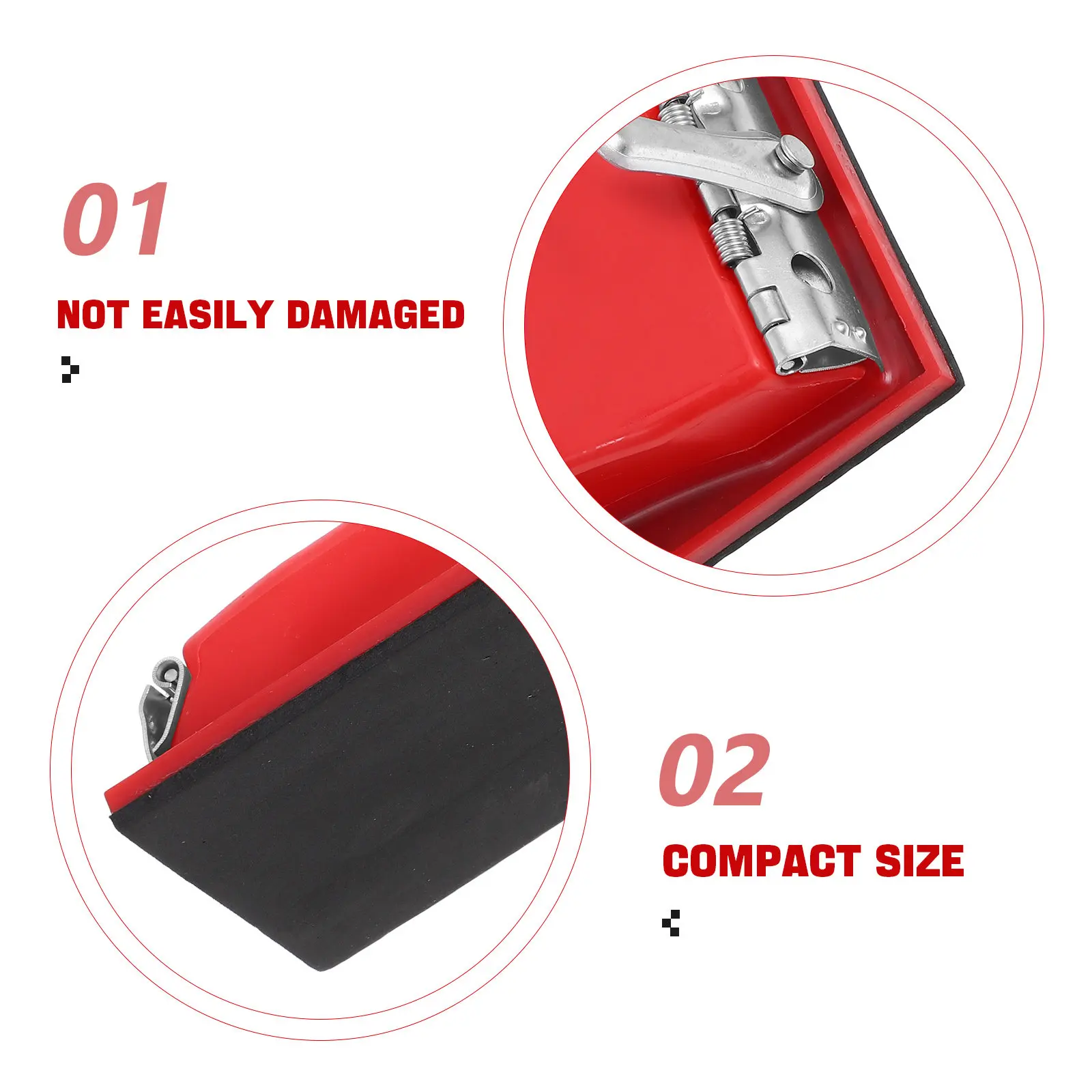 Plastic Sandpaper Holder Sturdy Frame for Woodworking Drywall Sanding Polishing Lightweight Manual Sander Holder Versatile