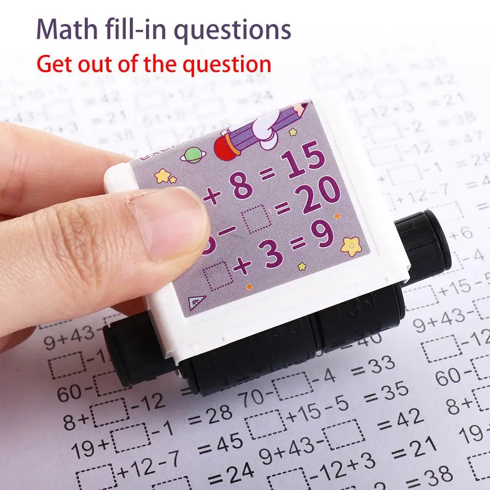 Matemática Calculando Ferramenta para Fazer Aritmética, Rolling Stamp, Blank e Scroll, Math Suprimentos