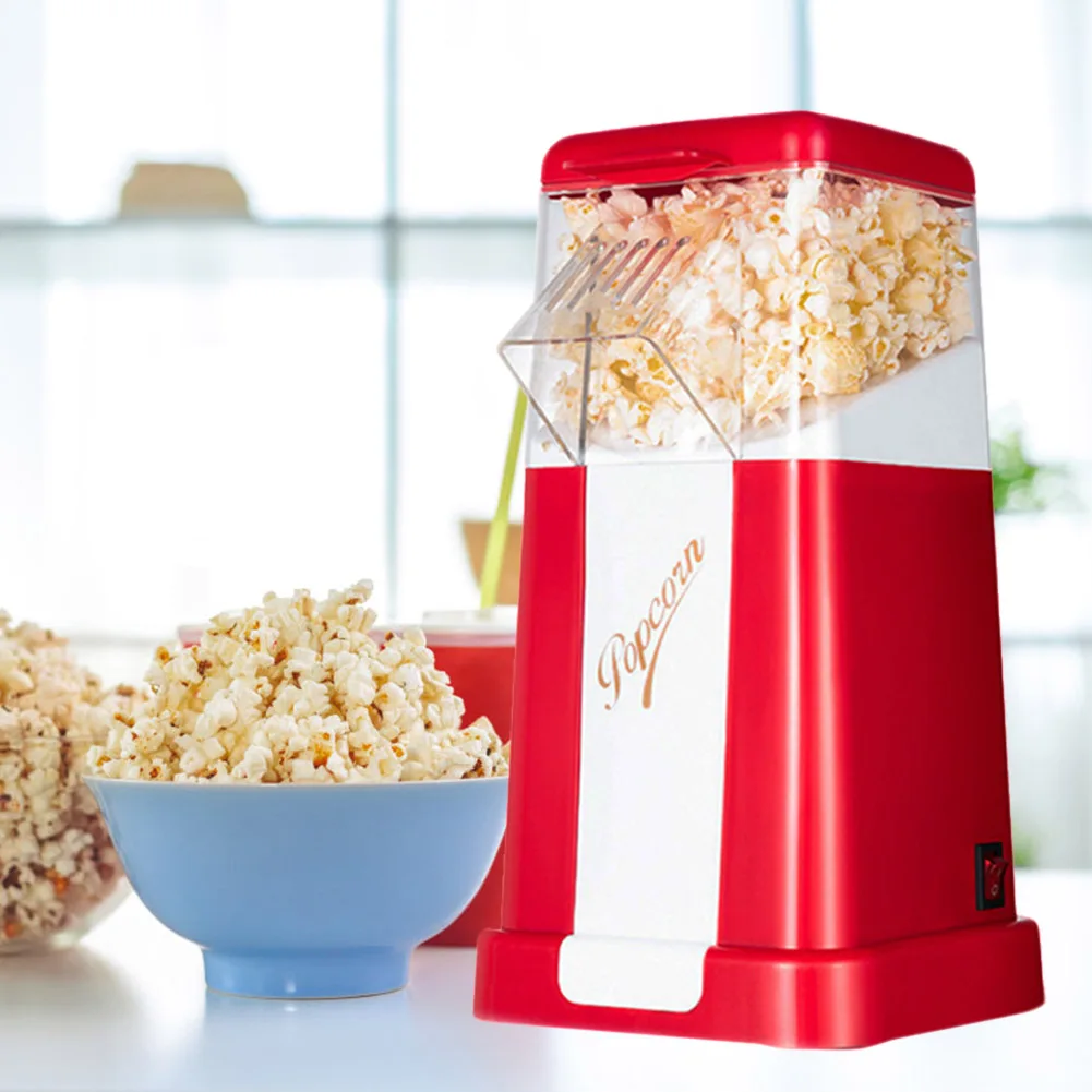 

1200W Automatic Popcorn Maker Machine 110V-220V for Home Powerful Fat Free Quick Preparation Household Kitchen Appliances