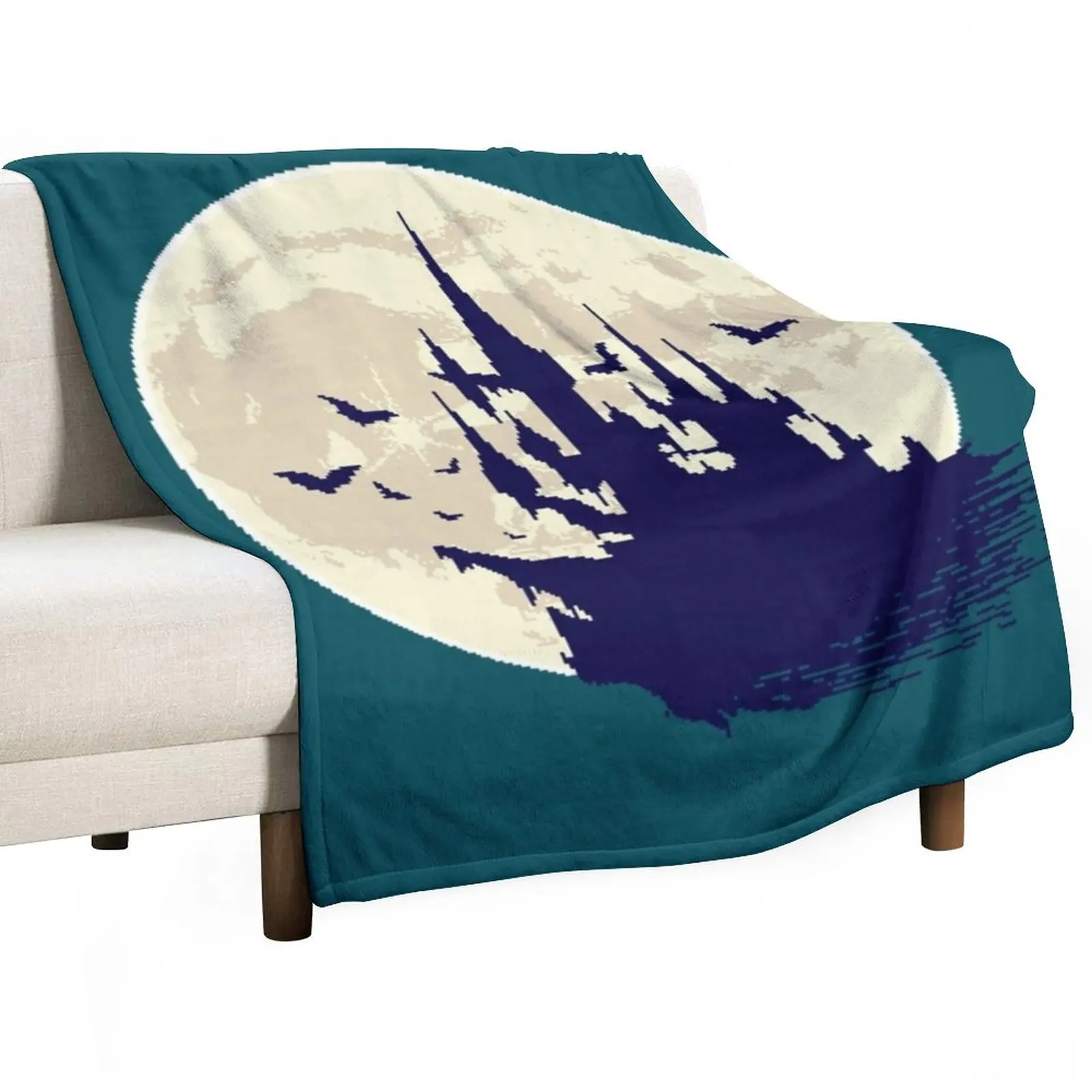 

Pixel Castle Throw Blanket Thermal Blanket Luxury Throw Blanket Heavy Blanket