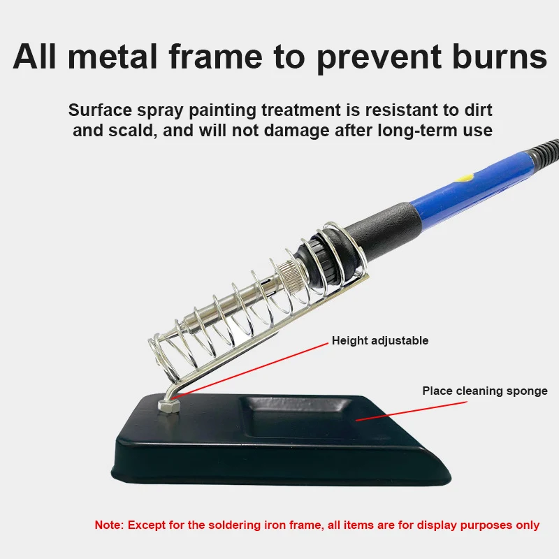 Soporte de hierro para soldadura eléctrica, soporte Universal de Metal resistente a altas temperaturas, resistente a roturas