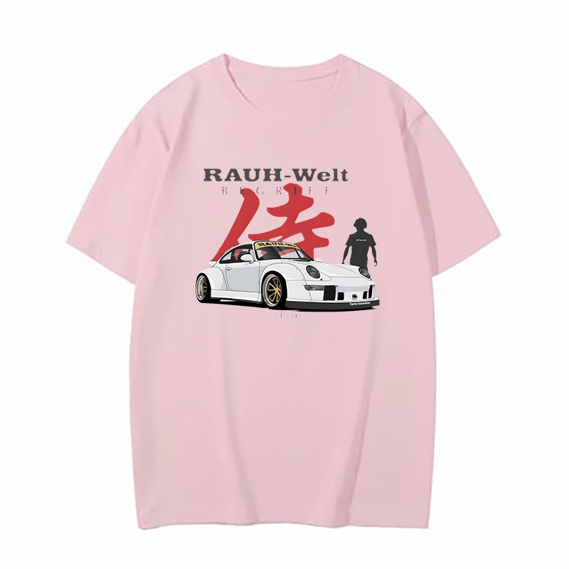 Car T Shirt Men 100% Cotton JDM Fashion Summer Oversized EU Size High Quality New Arrival Tshirts Unisex Short Sleeve