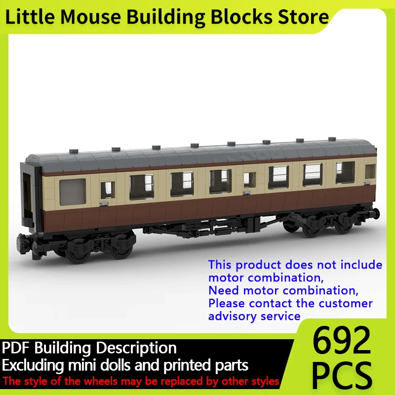 

City Car Model MOC Building Bricks Mark 1Passenger Car Carriage Modular Technology Gifts Holiday Assemble Children Toys Suit