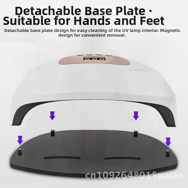 Lampe à ongles de photothérapie manuelle X8 MAX, haute puissance 220W, lampe UV Non noire pour manucure, équipement spécial de soins de beauté transfrontaliers