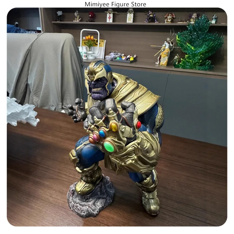 مجموعة هدايا تزيين سطح المكتب من Marvel Thanos Infinity Gauntlet مقاس 36 سم من مادة PVC