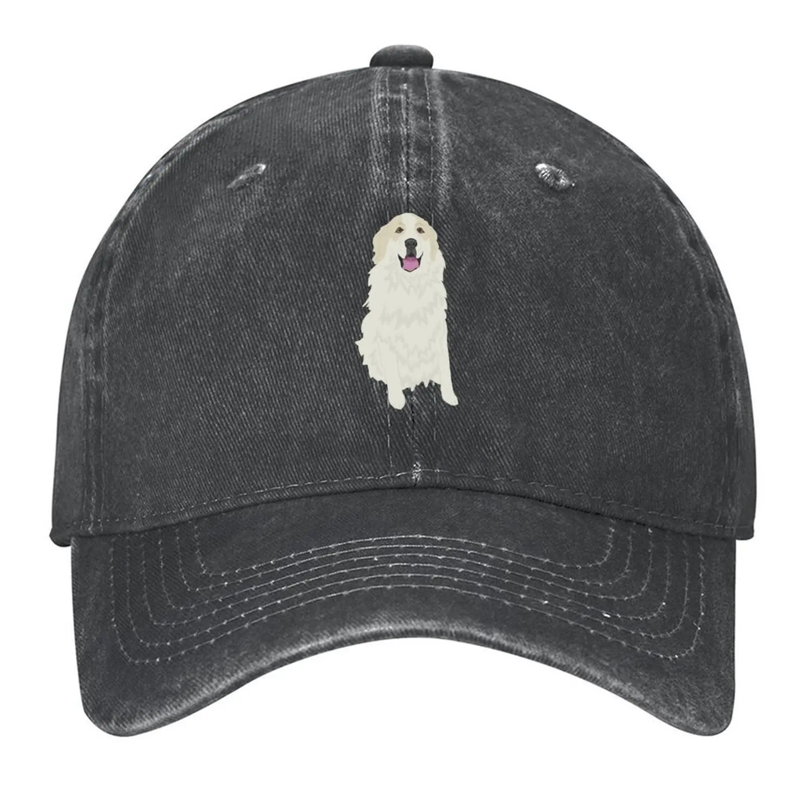 

Tan Eared Great Pyrenees Pattern Baseball Cap designer cap Ball Cap Hat Beach cute Men's Luxury Women's