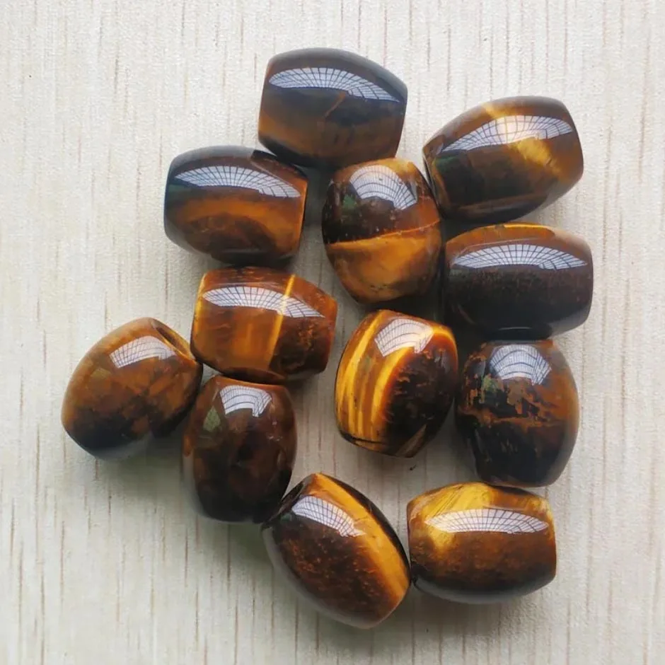 Fashion good quality mix natural stone round big hole beads charms for Bracelet jewelry making free shipping wholesale 12pcs/lot