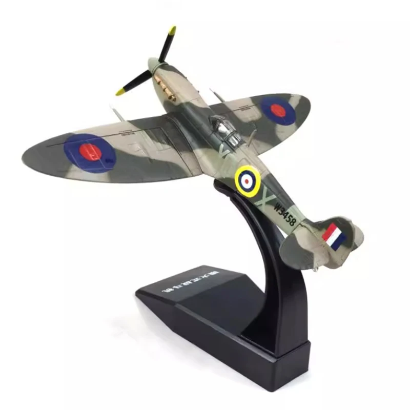 Diecast 1:72 Scale Supermarine Spitfire fighter Mk Vb British Air Force Alloy Finished model Souvenir Gift For Adult Boy