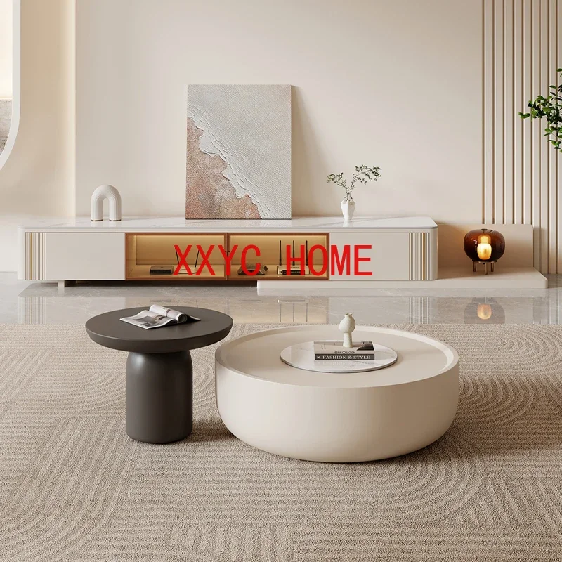 

11Creative Cream Style round Modern Minimalist Living Room Home Silent Style