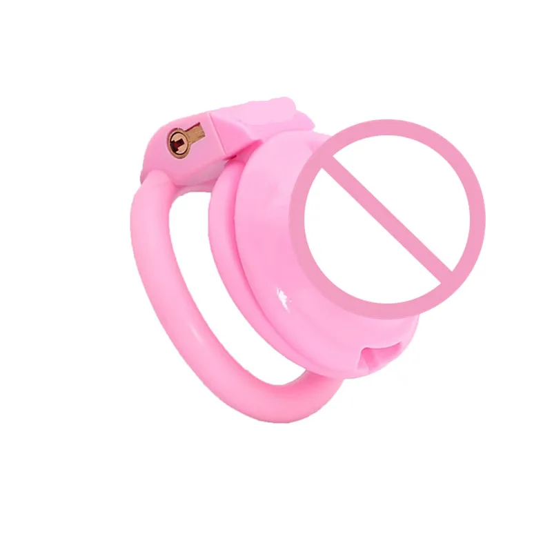 Pink pussy Lightweight Male Chastity cage Chastity Device With 4 Rings Sex toys for Couples