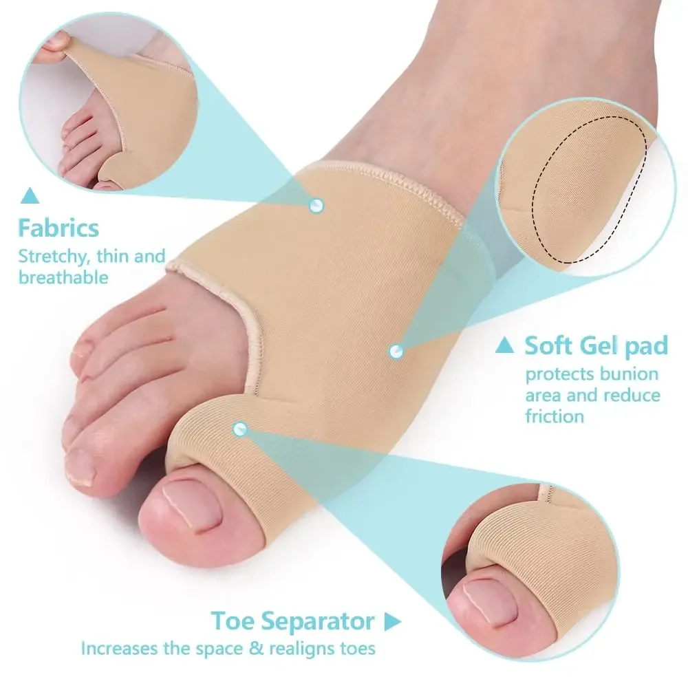 2024 New Foot Bunion Corrector for Womens Mens Orthotics Feet Bone Thumb Adjuster Correction Pedicure Sock Straightener