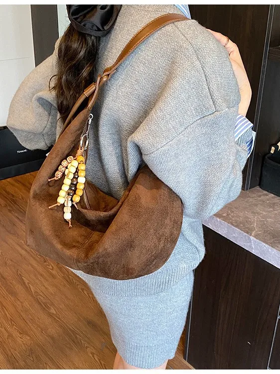 Sac à bandoulière de luxe d'inspiration vintage pour femmes, bandoulière matelassée, acheteur décontracté multifonctionnel pour le week-end et les voyages, 2025 ​